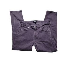 Paige Lenox Mid-Rise Purple Straight Leg Jeans Size 33